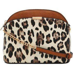 Print Small Dome Crossbody with Chain Strap